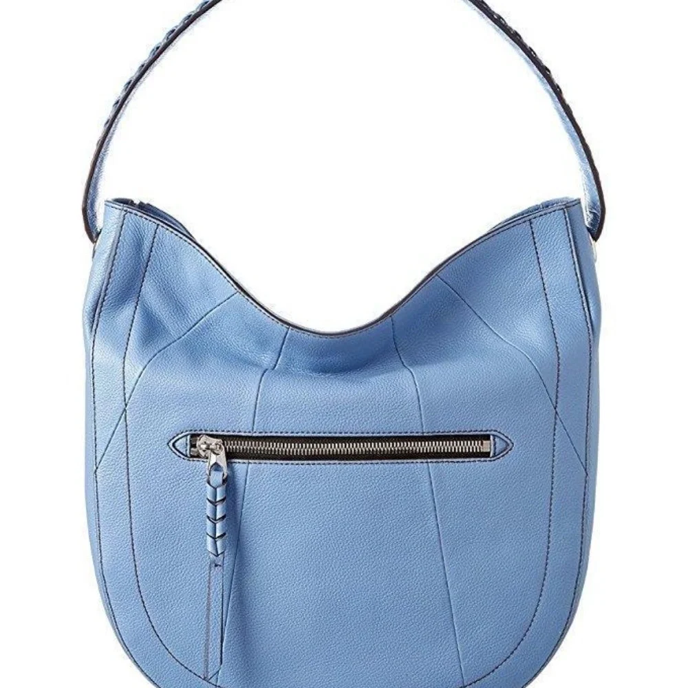 Blue orYANY Leather Hobo Bag, NWT